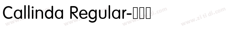 Callinda Regular字体转换